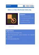 850nm2.5G VCSEL芯片異面電極VDS85B0001
